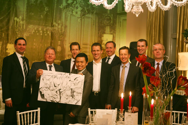 Schnellzeichner Firmenveranstaltung Foto