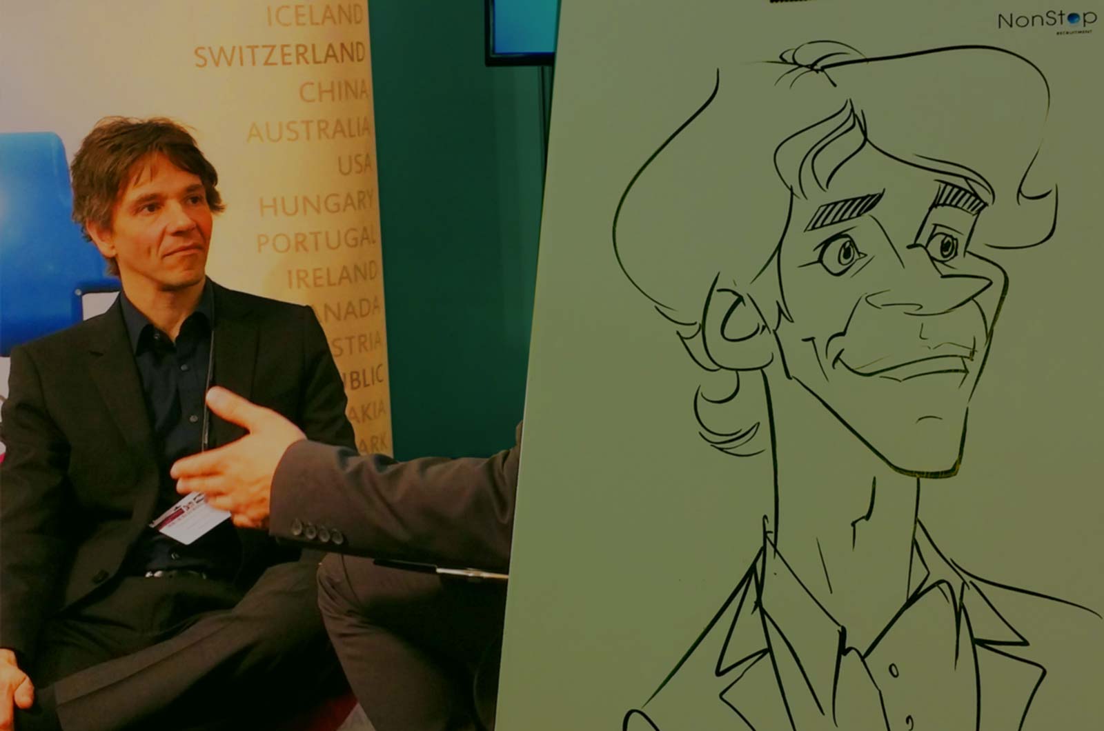 Karikaturist / Schnellzeichner für Messe