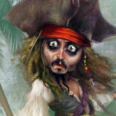 Karikatur_Johnny_Depp_Ausschnitt